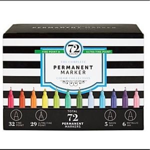 OfficeMax set of 72 permanent colored markers